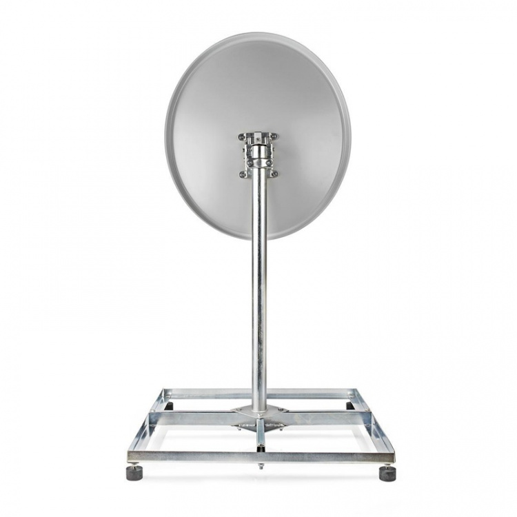 Nedis Satellitt Balkong Stand | mast lengde: 0.75 m | Maksimum oppvaskstørrelse: 90.0 cm | Bunnplatens størrelse: 4 x 30 x 30 cm | Stål | Sølv