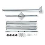 Nedis Satellitt Balkong Stand | mast lengde: 0.75 m | Maksimum oppvaskstørrelse: 90.0 cm | Bunnplatens størrelse: 4 x 30 x 30 cm | Stål | Sølv