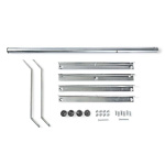 Nedis Satellitt Balkong Stand | mast lengde: 1.00 m | Maksimum oppvaskstørrelse: 90.0 cm | Bunnplatens størrelse: 1 x 50 x 50 cm | Stål | Sølv