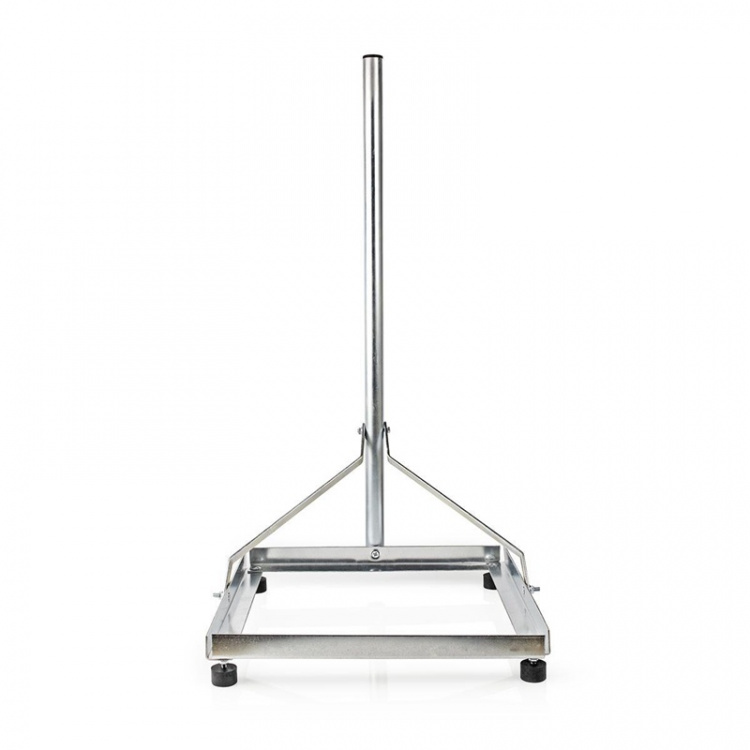 Nedis Satellitt Balkong Stand | mast lengde: 1.00 m | Maksimum oppvaskstørrelse: 90.0 cm | Bunnplatens størrelse: 1 x 50 x 50 cm | Stål | Sølv