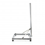 Nedis Satellitt Balkong Stand | mast lengde: 1.00 m | Maksimum oppvaskstørrelse: 90.0 cm | Bunnplatens størrelse: 1 x 50 x 50 cm | Stål | Sølv