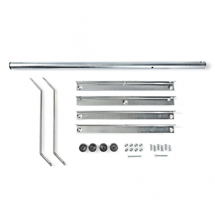 Nedis Satellitt Balkong Stand | mast lengde: 1.00 m | Maksimum oppvaskstørrelse: 90.0 cm | Bunnplatens størrelse: 1 x 50 x 50 cm | Stål | Sølv