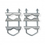 Nedis Satellitt Mast Clamp | Diameter rekkevidde: 40 - 60 mm | Stål | Sølv