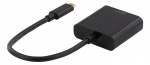 DELTACO USB-C til HDMI-adapter, 4096x2160 30 Hz, svart