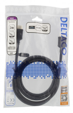 DELTACO Høyhastighets Premium HDMI-kabel, 2 m, Ethernet, 4K UHD, svart DELTACO Høyhastighets Premium HDMI-kabel, 2 m, Ethernet, 4K UHD, svart