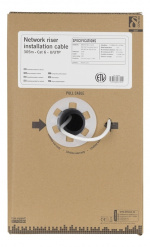 DELTACO U/UTP Cat6 stigerørsinstallasjonskabel, 305m boks, 250MHz, Delta-c DELTACO U/UTP Cat6 stigerørsinstallasjonskabel, 305m boks, 250MHz, Delta-c