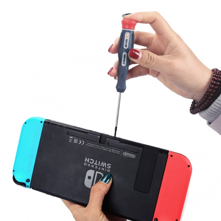 Reparasjonssett for Nintendo Switch, 11 deler, hvit pose Reparasjonssett for Nintendo Switch, 11 deler, hvit pose