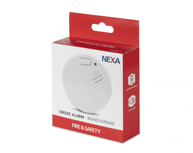 Nexa KD-134A Long-Life Smoke Alarm, 10 års batterilevetid, 85db, hvit Nexa KD-134A Long-Life Smoke Alarm, 10 års batterilevetid, 85db, hvit