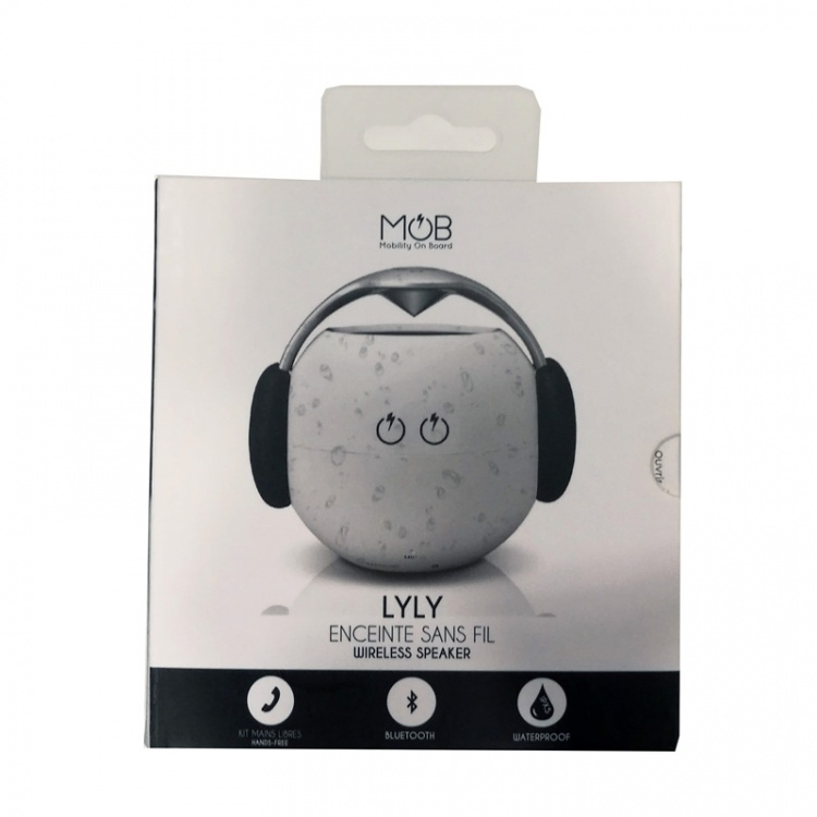 Mobility On Board MOB Høyttaler Lyly Trådløs Vanntett Hvit
