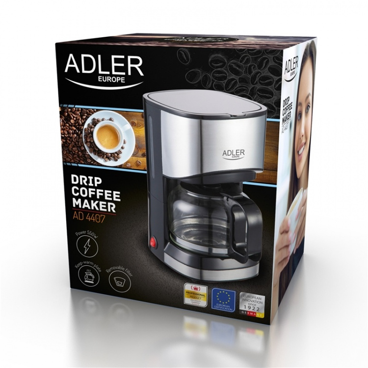 Adler kaffetrakter, 0,7 liter Adler kaffetrakter, 0,7 liter