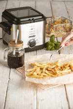 Mesko frityrgryte med termostat, 1,5 liter