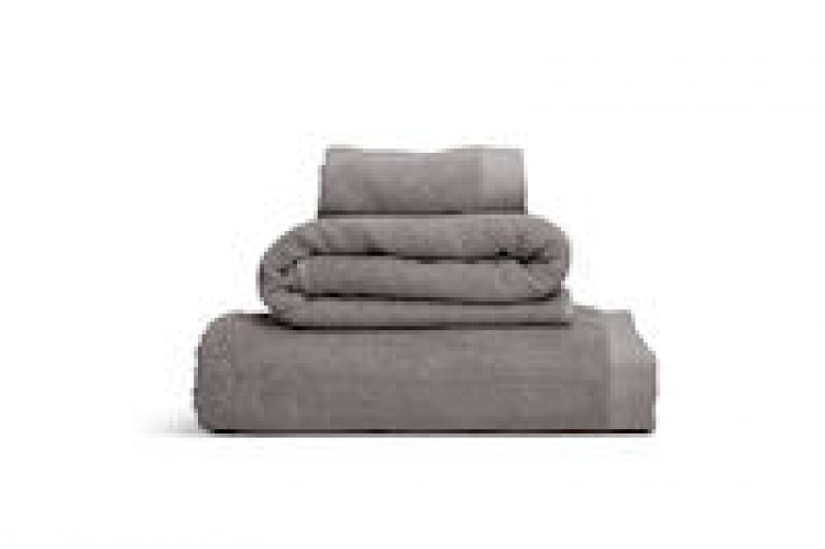 Kosta Linnewäfveri Frotté bomull/lin lysegrå 70x130 cm