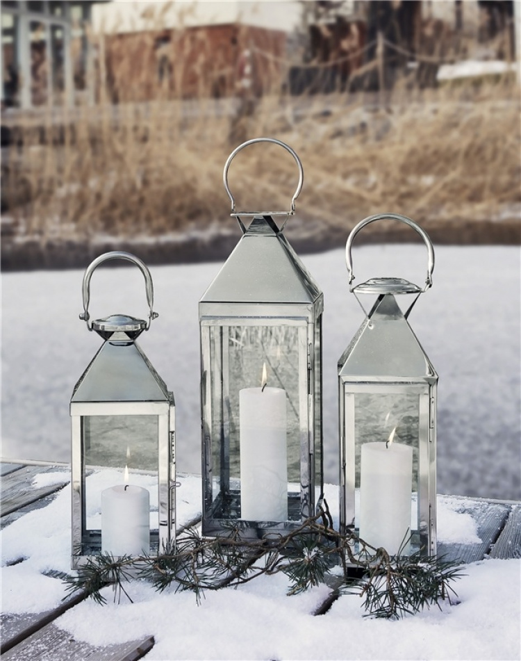 Lord Nelson Lyslykt Stål Medium 42 cm