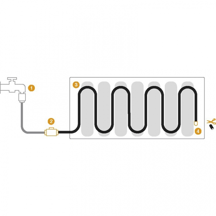 Fiskars Fuktighetsslange 15 m