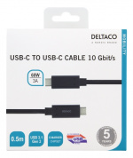 USBC 3.1 GEN2 10Gbps/3A/E-marker 0,5m