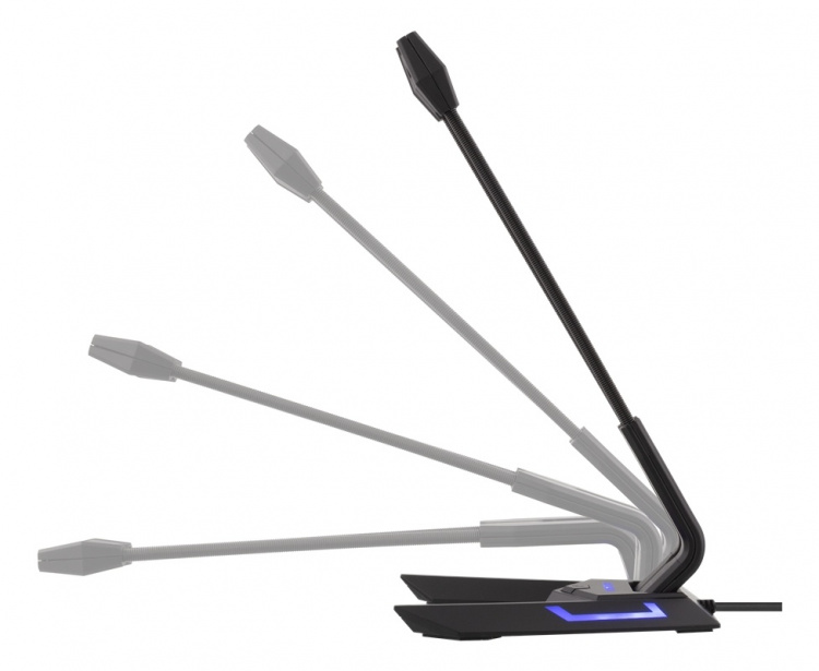 DELTACO USB-bordmikrofon, frekvensområde 100 Hz - 1 kHz DELTACO USB-bordmikrofon, frekvensområde 100 Hz - 1 kHz