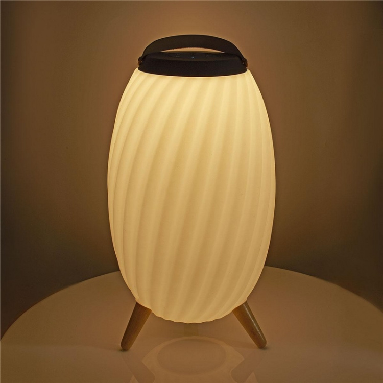 Nedis Bluetooth høyttaler med stemningslys | 6 timer | Ambiance Design | 90 W | Mono | RGB / Varm Hvit | IPX5 | Linkable | Grå / Hvit Nedis Bluetooth høyttaler med stemningslys | 6 timer | Ambiance Design | 90 W | Mono | RGB / Varm Hvit | IPX5 | Linkable | Grå / Hvit