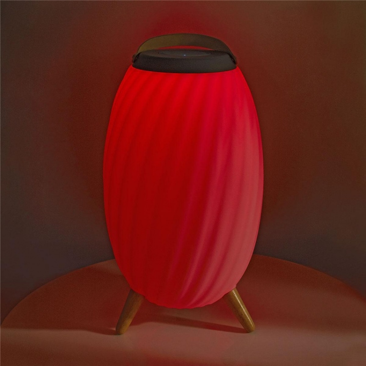 Nedis Bluetooth høyttaler med stemningslys | 6 timer | Ambiance Design | 90 W | Mono | RGB / Varm Hvit | IPX5 | Linkable | Grå / Hvit Nedis Bluetooth høyttaler med stemningslys | 6 timer | Ambiance Design | 90 W | Mono | RGB / Varm Hvit | IPX5 | Linkable | Grå / Hvit