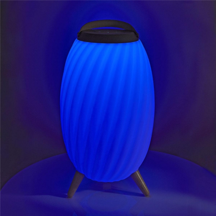Nedis Bluetooth høyttaler med stemningslys | 6 timer | Ambiance Design | 90 W | Mono | RGB / Varm Hvit | IPX5 | Linkable | Grå / Hvit Nedis Bluetooth høyttaler med stemningslys | 6 timer | Ambiance Design | 90 W | Mono | RGB / Varm Hvit | IPX5 | Linkable | Grå / Hvit