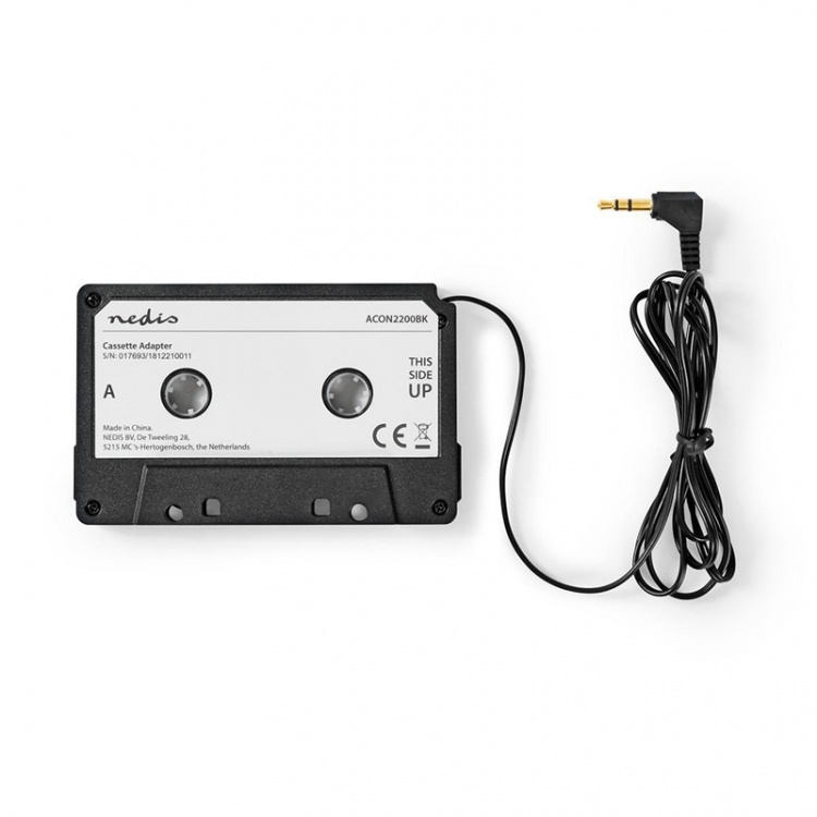 Nedis Bilstereo Aux Cassette Adapter | 3.5 mm | Kabellengde: 1.00 m | Sort Nedis Bilstereo Aux Cassette Adapter | 3.5 mm | Kabellengde: 1.00 m | Sort