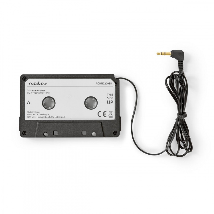 Nedis Bilstereo Aux Cassette Adapter | 3.5 mm | Kabellengde: 1.00 m | Sort Nedis Bilstereo Aux Cassette Adapter | 3.5 mm | Kabellengde: 1.00 m | Sort