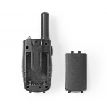 Nedis Walkie-Talkie Set | 2 håndsett | 8000 m | Antall frekvenskanaler: 8 | PTT / VOX | 150 min | Hodetelefonutgang | Sort