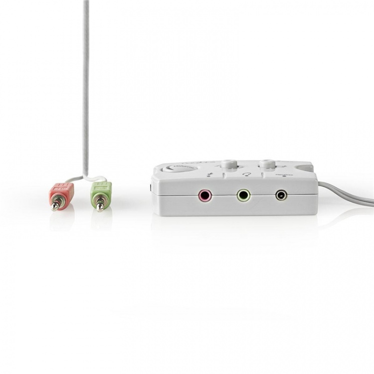 Nedis Audio switch | Inngang for lyd-/video-/datatilkoblinger: 2x 3.5 mm Male | Utgang for lyd-/video-/datatilkoblinger: 2.5 mm Female / 3x 3.5 mm Female | Funksjonskontroll: Manuell | Antall knapper: 3