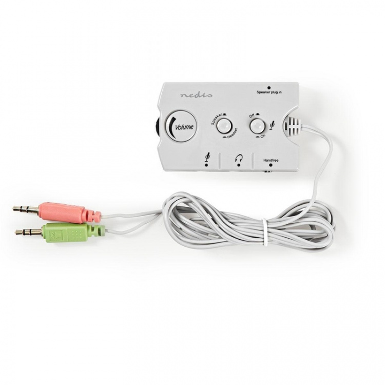 Nedis Audio switch | Inngang for lyd-/video-/datatilkoblinger: 2x 3.5 mm Male | Utgang for lyd-/video-/datatilkoblinger: 2.5 mm Female / 3x 3.5 mm Female | Funksjonskontroll: Manuell | Antall knapper: 3