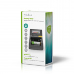 Nedis Battery Tester | 9V - AA - AAA - Button Cell - C - D | Sort