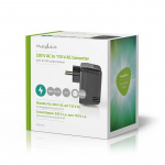 Nedis Strøm Converter | Nettstrøm drevet | 230 V AC 50 Hz | 30 W | Jordet kontakt | Sort