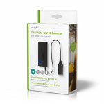 Nedis Strøm Converter | Nettstrøm drevet | 230 V AC 50 Hz | 12 V DC | 60 W | Jordet kontakt | Sort