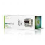 Nedis Power Inverter Modifisert sinusbølge | Inngangsspenning: 12 V DC | Enhetens strømuttak: Type F (CEE 7/3) | 230 V AC 50 Hz | 4000 W | Topp effekt: 8000 W | Skru Terminal | Sølv