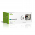 Nedis Power Inverter Modifisert sinusbølge | Inngangsspenning: 12 V DC | Enhetens strømuttak: Type F (CEE 7/3) | 230 V AC 50 Hz | 4000 W | Topp effekt: 8000 W | Skru Terminal | Sølv
