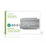 Power Inverter Modifisert sinusbølge | Inngangsspenning: 24 V DC | Enhetens strømuttak: 2 | 230 V AC 50 Hz | 1000 W | Topp effekt: 2400 W | Sokkeltype: F (CEE 7/3) | Batteriklemmer | Sølv