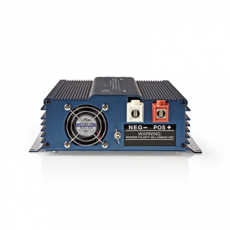 Nedis Power Inverter Pure Sine Wave | Inngangsspenning: 12 V DC | Enhetens strømuttak: Type F (CEE 7/3) | 230 V AC 50 Hz | 1000 W | Topp effekt: 2000 W | Skru Terminal | Pure Sine Wave | Sikring | Blå Nedis Power Inverter Pure Sine Wave | Inngangsspenning: 12 V DC | Enhetens strømuttak: Type F (CEE 7/3) | 230 V AC 50 Hz | 1000 W | Topp effekt: 2000 W | Skru Terminal | Pure Sine Wave | Sikring | Blå