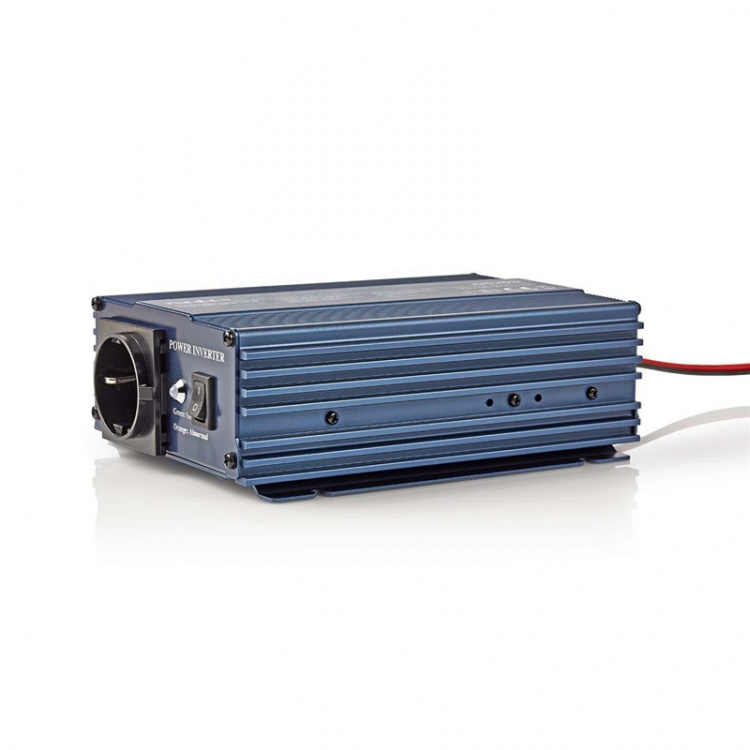 Nedis Power Inverter Pure Sine Wave | Inngangsspenning: 12 V DC | Enhetens strømuttak: Type F (CEE 7/3) | 230 V AC 50 Hz | 150 W | Topp effekt: 300 W | Cigarette Lyser Plugg | Pure Sine Wave | Sikring | Blå