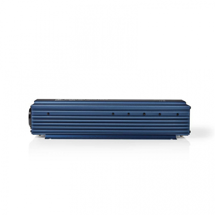 Nedis Power Inverter Pure Sine Wave | Inngangsspenning: 24 V DC | Enhetens strømuttak: Type F (CEE 7/3) | 230 V AC 50 Hz | 1000 W | Topp effekt: 2000 W | Skru Terminal | Pure Sine Wave | Sikring | Blå