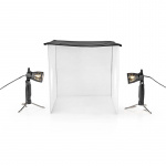 Nedis Photo Studio Kit | 400 lm | Brettbar | Bakgrunner inkludert | Reiseveske inkludert | Sort Nedis Photo Studio Kit | 400 lm | Brettbar | Bakgrunner inkludert | Reiseveske inkludert | Sort