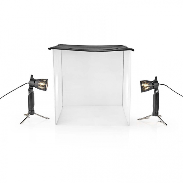 Nedis Photo Studio Kit | 400 lm | Brettbar | Bakgrunner inkludert | Reiseveske inkludert | Sort Nedis Photo Studio Kit | 400 lm | Brettbar | Bakgrunner inkludert | Reiseveske inkludert | Sort