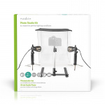 Nedis Photo Studio Kit | 400 lm | Brettbar | Bakgrunner inkludert | Reiseveske inkludert | Sort Nedis Photo Studio Kit | 400 lm | Brettbar | Bakgrunner inkludert | Reiseveske inkludert | Sort