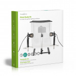 Nedis Photo Studio Kit | 400 lm | Brettbar | Bakgrunner inkludert | Reiseveske inkludert | Sort Nedis Photo Studio Kit | 400 lm | Brettbar | Bakgrunner inkludert | Reiseveske inkludert | Sort