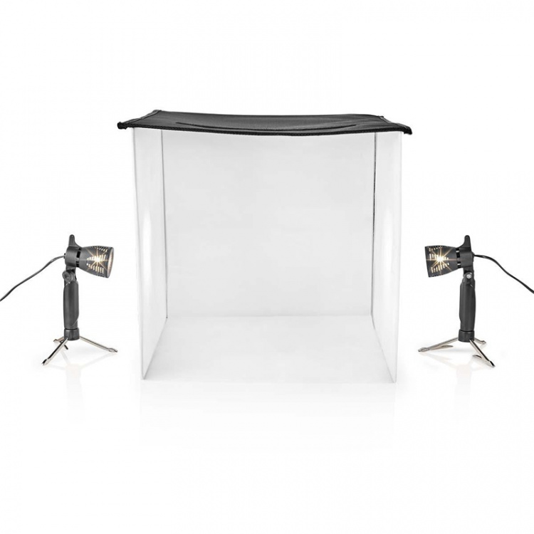 Nedis Photo Studio Kit | 400 lm | Brettbar | Bakgrunner inkludert | Reiseveske inkludert | Sort Nedis Photo Studio Kit | 400 lm | Brettbar | Bakgrunner inkludert | Reiseveske inkludert | Sort