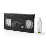 Nedis Head Cleaning Tape | 20 ml | VHS Hoder | Sort Nedis Head Cleaning Tape | 20 ml | VHS Hoder | Sort