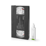 Nedis Head Cleaning Tape | 20 ml | VHS Hoder | Sort Nedis Head Cleaning Tape | 20 ml | VHS Hoder | Sort