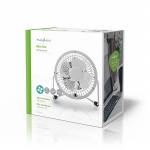 Nedis Bord-vifte | USB-Strøm | Diameter: 100 mm | 3 W | 1-girinnstilling | Hvit
