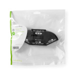 Nedis Composite Video Switch | 3-Port port(s) | Inngang for lyd-/video-/datatilkoblinger: 3x Composite Video (RWY) | Utgang for lyd-/video-/datatilkoblinger: 1x Composite Video (RWY) | 1024x576 | ABS | Sort