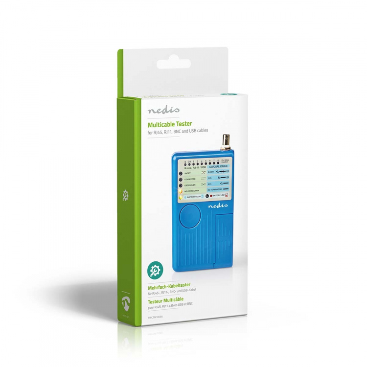 Nedis LAN measuring instrument | Kablet | 180 m | LED-indikator | Batteri drevet