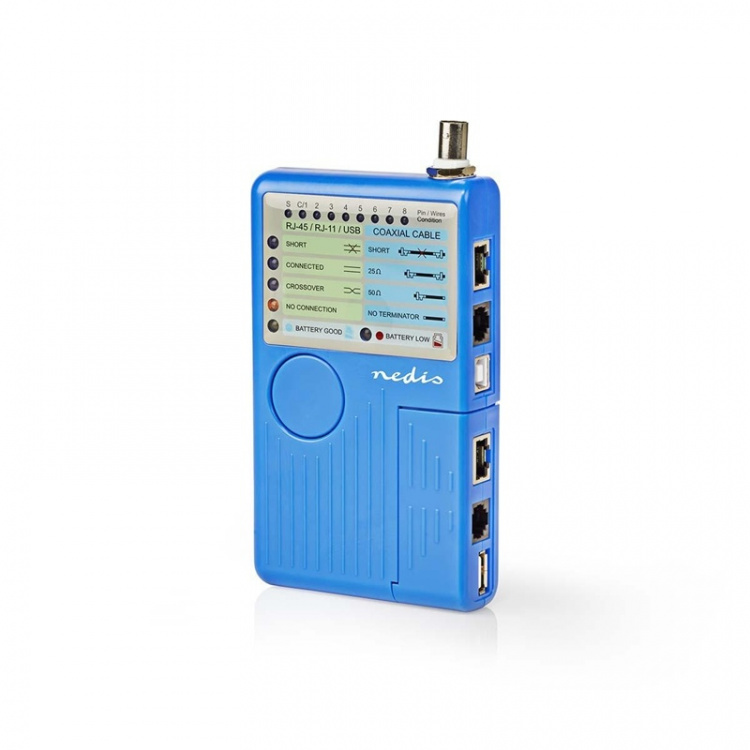 Nedis LAN measuring instrument | Kablet | 180 m | LED-indikator | Batteri drevet