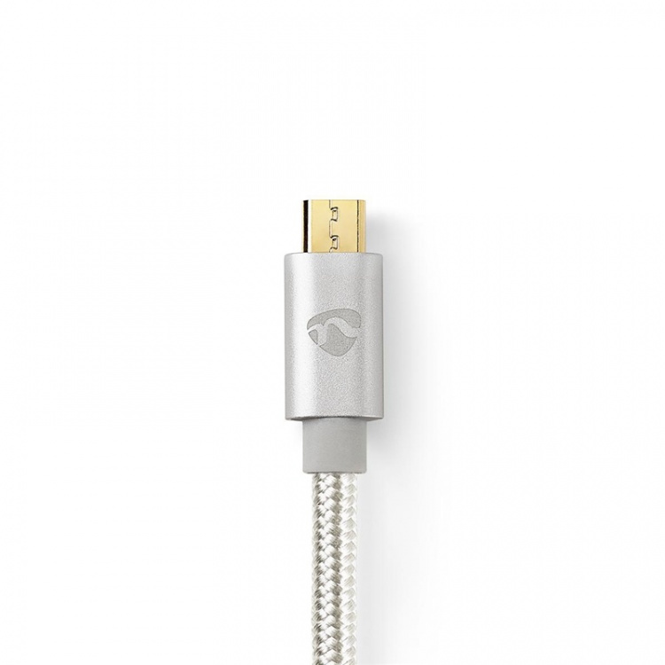 Nedis USB-kabel | USB 2.0 | USB-C™ Hann | USB Micro-B Han | 10 W | 480 Mbps | Gull belagt | 2.00 m | Rund | Flettet / Nylon | Aluminium | Deksel Vindusboks Nedis USB-kabel | USB 2.0 | USB-C™ Hann | USB Micro-B Han | 10 W | 480 Mbps | Gull belagt | 2.00 m | Rund | Flettet / Nylon | Aluminium | Deksel Vindusboks