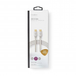 Nedis USB-kabel | USB 3.2 Gen 1 | USB-C™ Hann | USB-C™ Hann | 60 W | 4K@60Hz | 5 Gbps | Gull belagt | 2.00 m | Rund | Flettet / Nylon | Aluminium | Deksel Vindusboks Nedis USB-kabel | USB 3.2 Gen 1 | USB-C™ Hann | USB-C™ Hann | 60 W | 4K@60Hz | 5 Gbps | Gull belagt | 2.00 m | Rund | Flettet / Nylon | Aluminium | Deksel Vindusboks